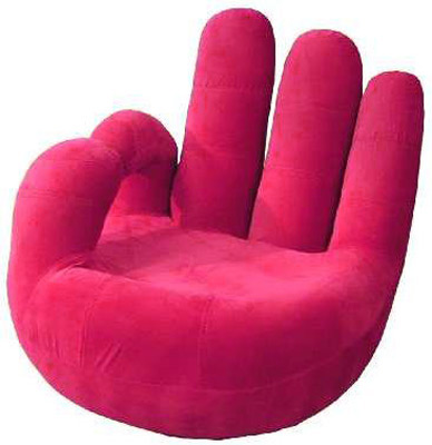 Funky Hand Chair Pink Sofas Armchairs Living Area funky
